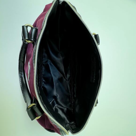 Y2K Victoria's Secret Maroon & Black Mini Tote bag Purse - Picture 10 of 10
